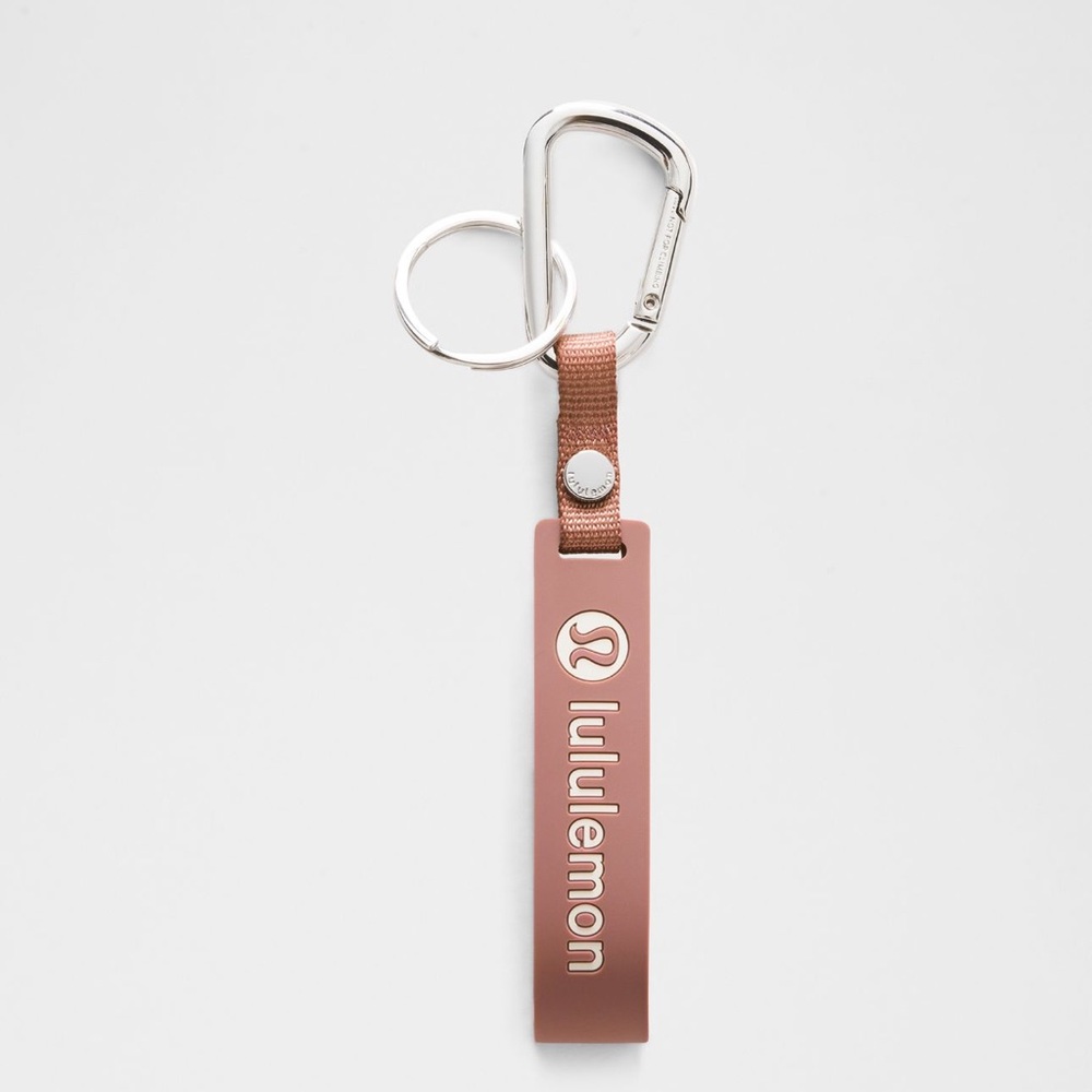 Lululemon Spiced Chai Silicon Keychain with Carabiner, NWT